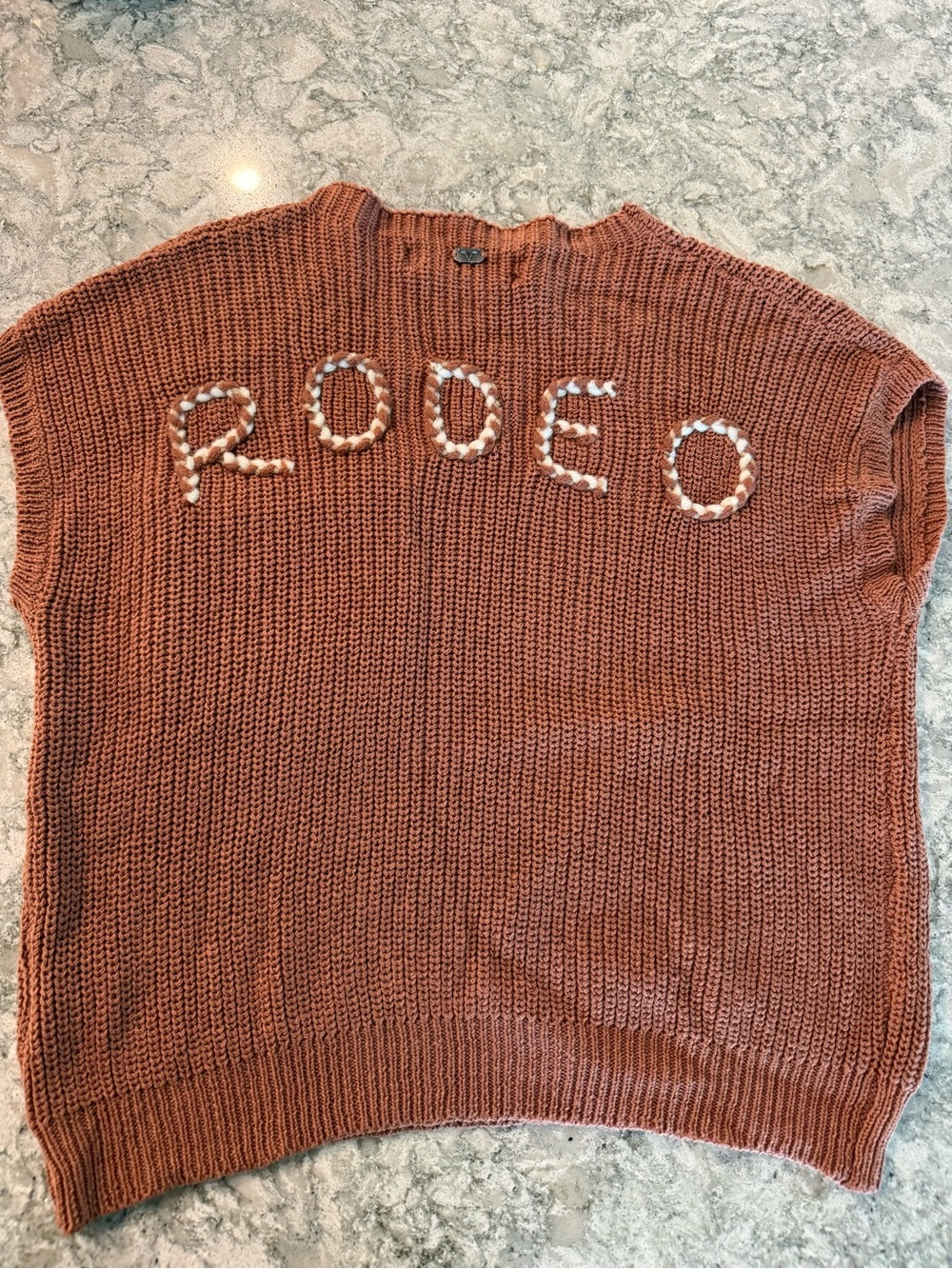 NWT Lucky & blessed Rodeo Revival Knit Top Sz S-m